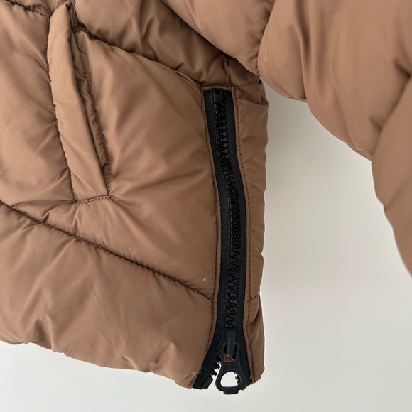 Zara Girls Zippered Puffer Coat - Picture 4 of 5
